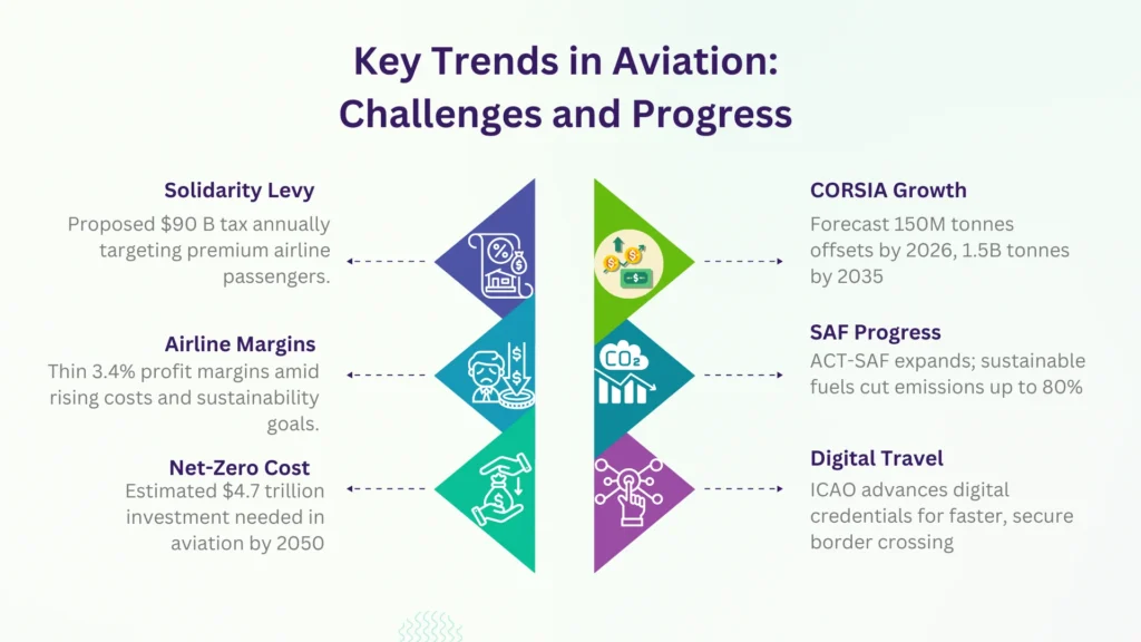 Global air-levy proposals: Key Trends in Aviation- Challenges and Progress