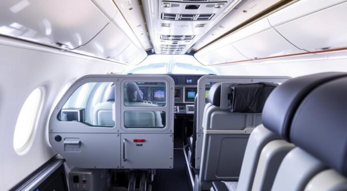 secondary cockpit barriers on new passenger aircraft