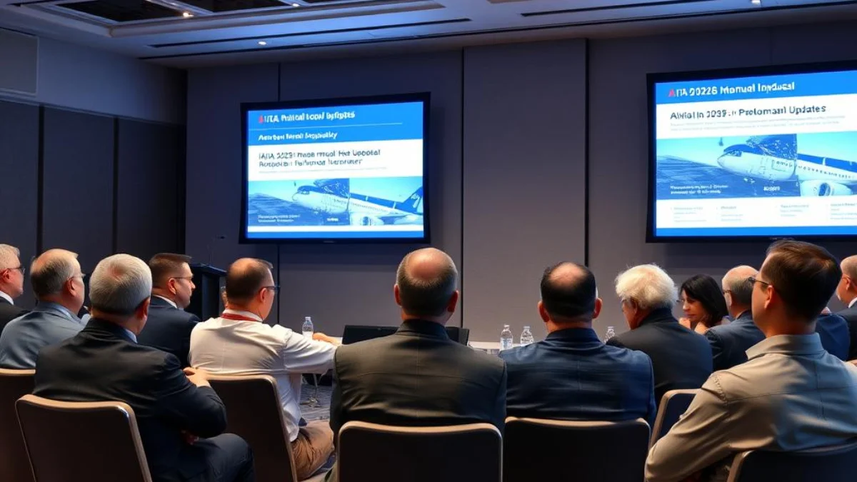Aviation industry panel discussion on IATA 2026 manual updates