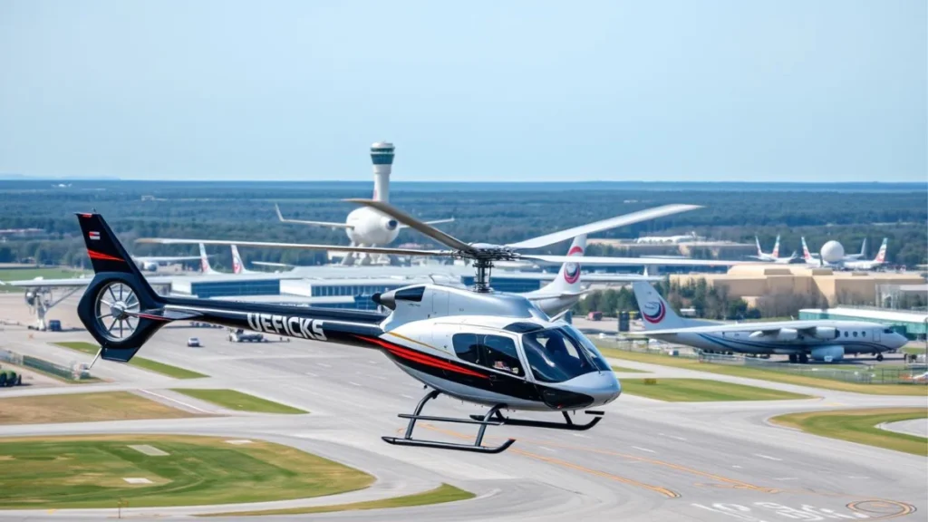 Helicopter following updated FAA route near IAD airport
