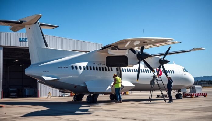 ATR72 aircraft with focus on rudder control systems affected by FAA Airworthiness Directive ATR42-500 ATR72