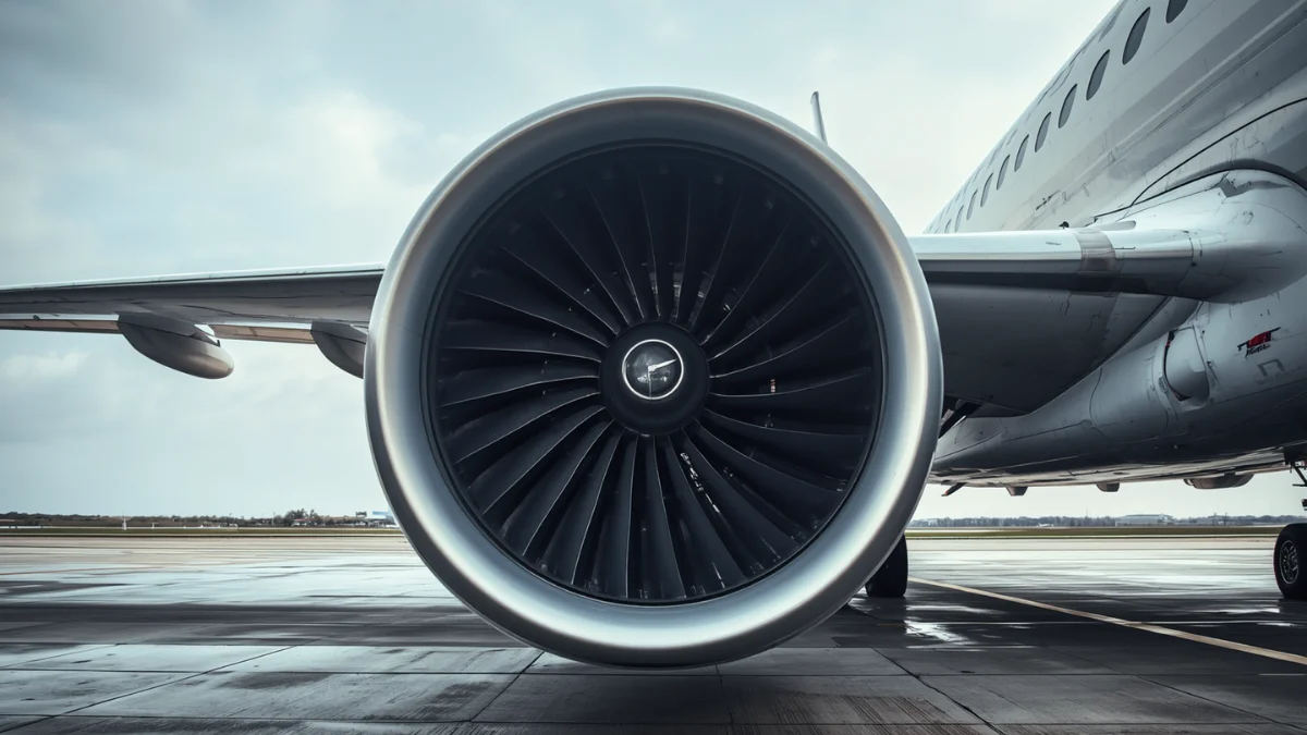 Large high-bypass turbofan engine mounted under commercial aircraft wing, representing FAA AD 2026-14-03 on GE GEnx fuel tube hose removal for Boeing 787 and 747-8 operators