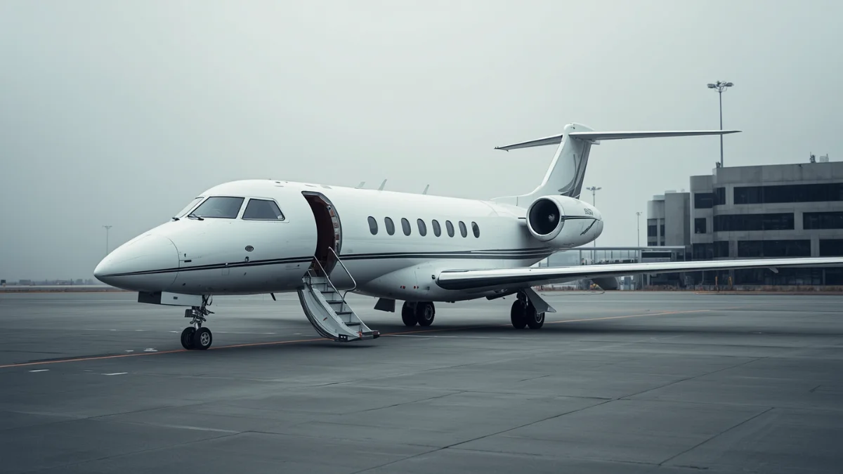 Mid-size business jet on general aviation apron, representing FAA AD 2026-14-09 airworthiness limitations requirement for Bombardier CL-600 series including Challenger 604 serial numbers 6050 to 6192